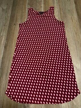 Banana Republic Burgundy and Pink Geometric Dress